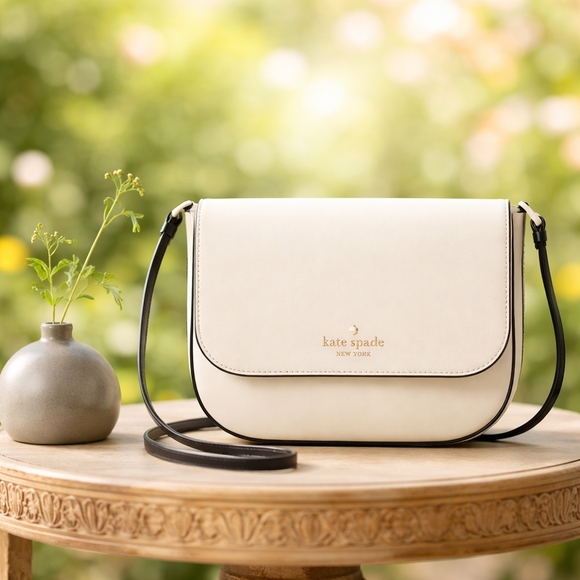 kate spade Handbags - Kate Spade Staci Saffiano Leather Shoulder bag Pale Yellow